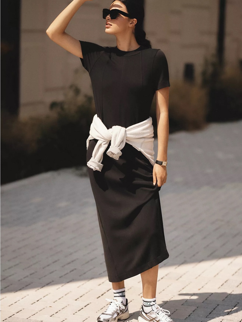 Varley Short-Sleeve Hattie Maxi Dress